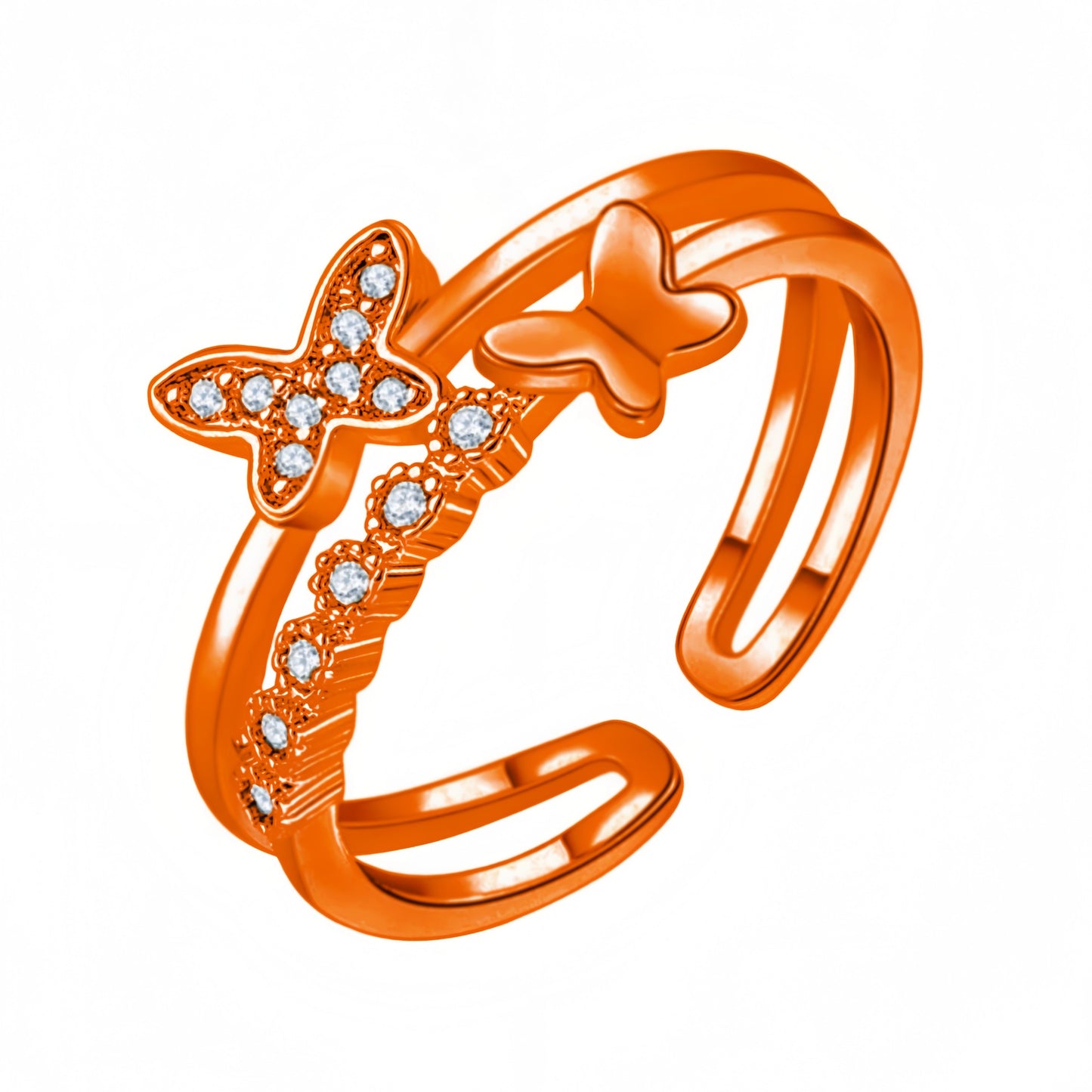 Elegant Decompression Cord For Braiding Open Niche Design Fashion Personalized Ring