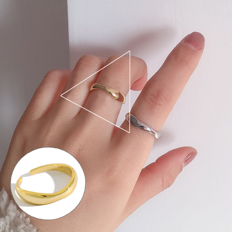 Cool Personality Geometric Hollow Irregular Female Retro Temperament Simple Open Bracelets