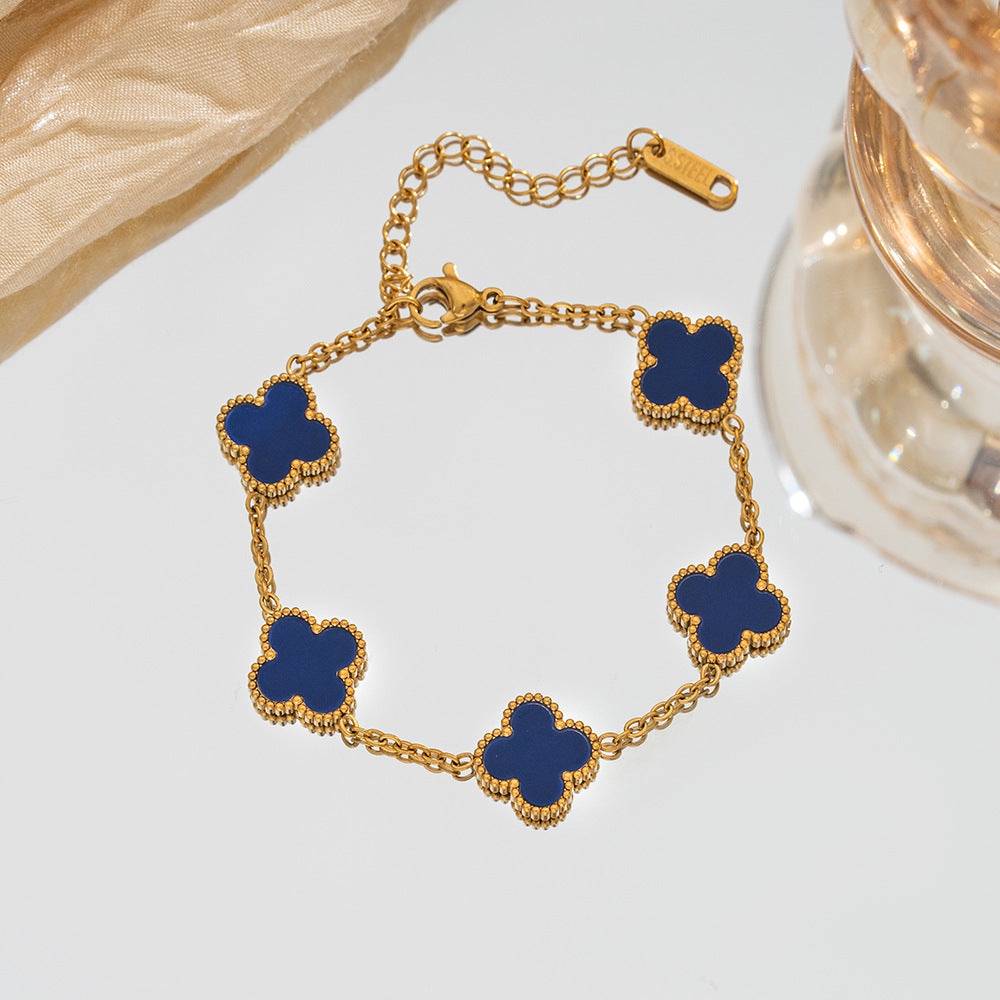Diamond Clover Light Luxury High-grade Female Niche Simple Bracelet