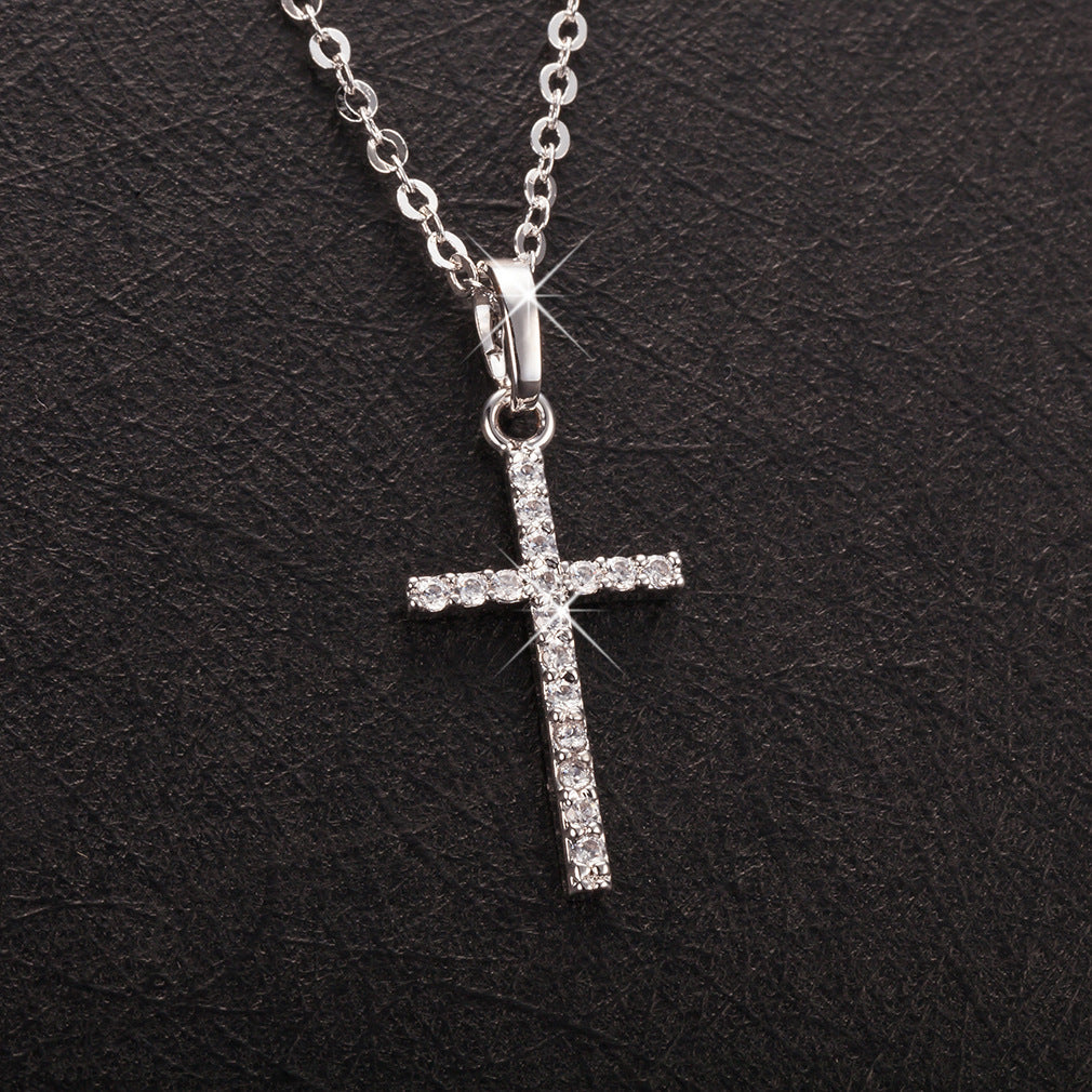 Women's Slouchy Cross Clavicle Chain Korean Necklaces