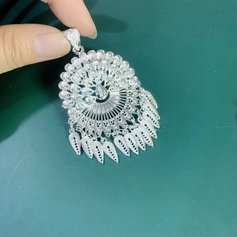 Magnets Sier Hat Butterfly Peacock Phoenix Earrings