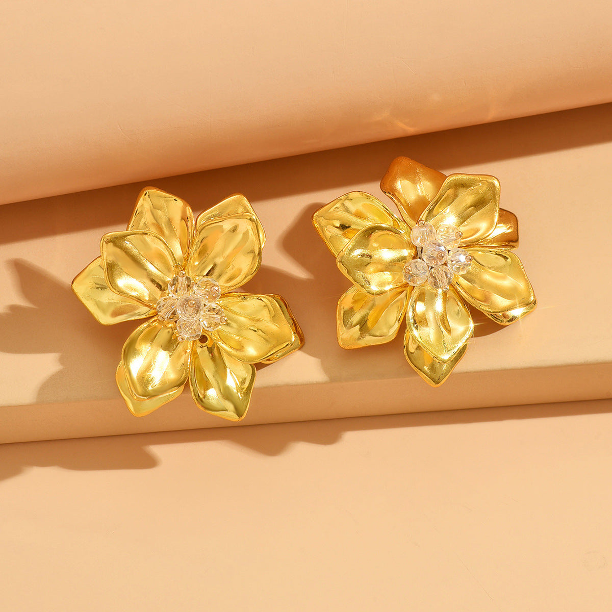 Acrylic Flower Vintage Fashion Exaggerated Handmade Sweet Earrings