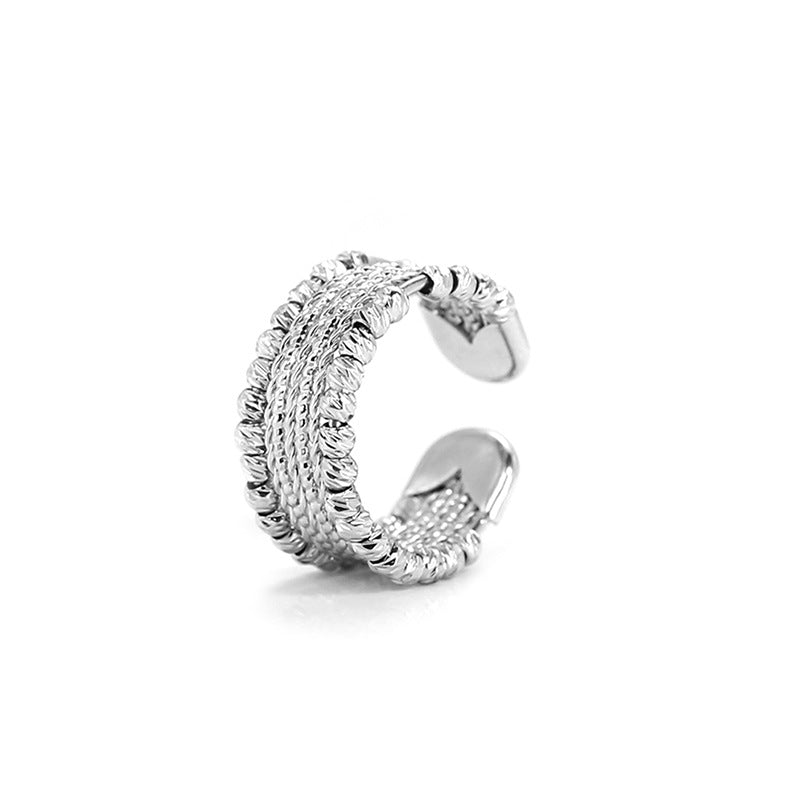 Women's & Men's Star Couple Texture Niche Advanced Affordable Rings