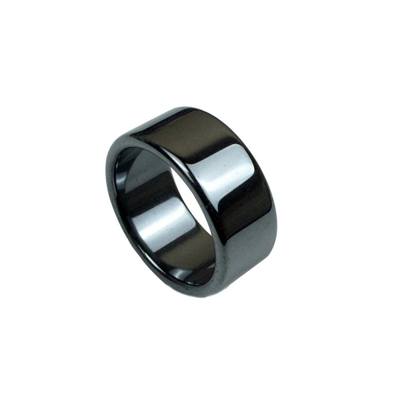 Women's & Men's Cutting Surface Arc Haematite Iron Stone Rings