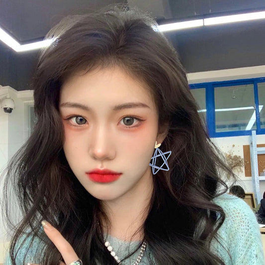 Women's Design Sense Love Five-pointed Star Simple Summer Fashion Earrings