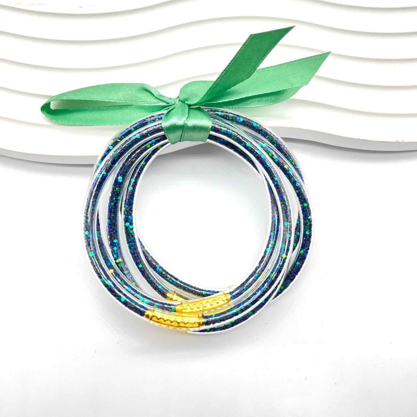 Glamorous Fashion Silicone Bright Simple Couple Bracelets