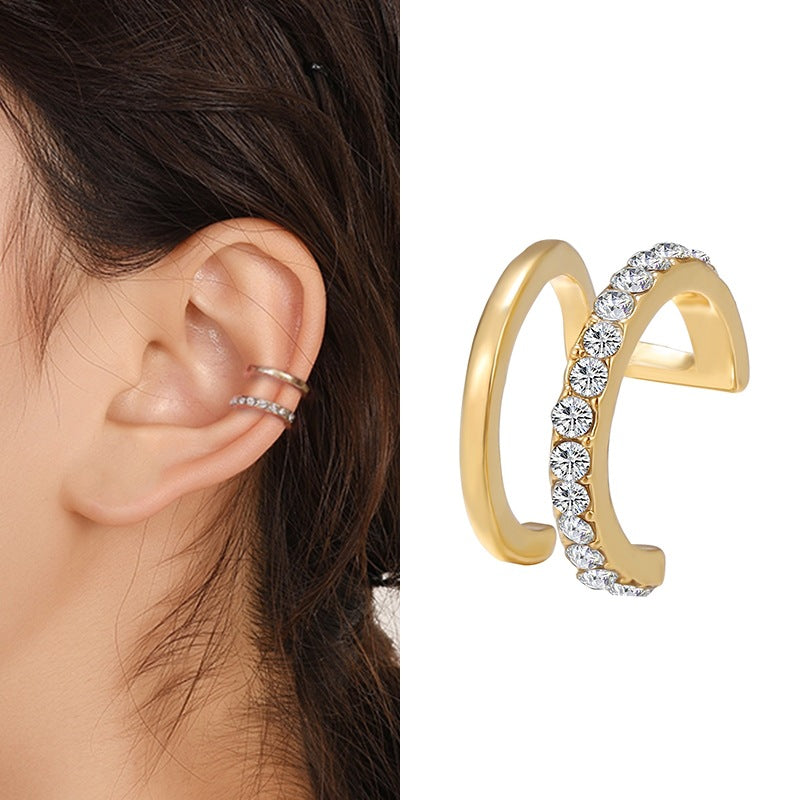 Set Creative Personalized Fashion Cartilage Leaves Earrings