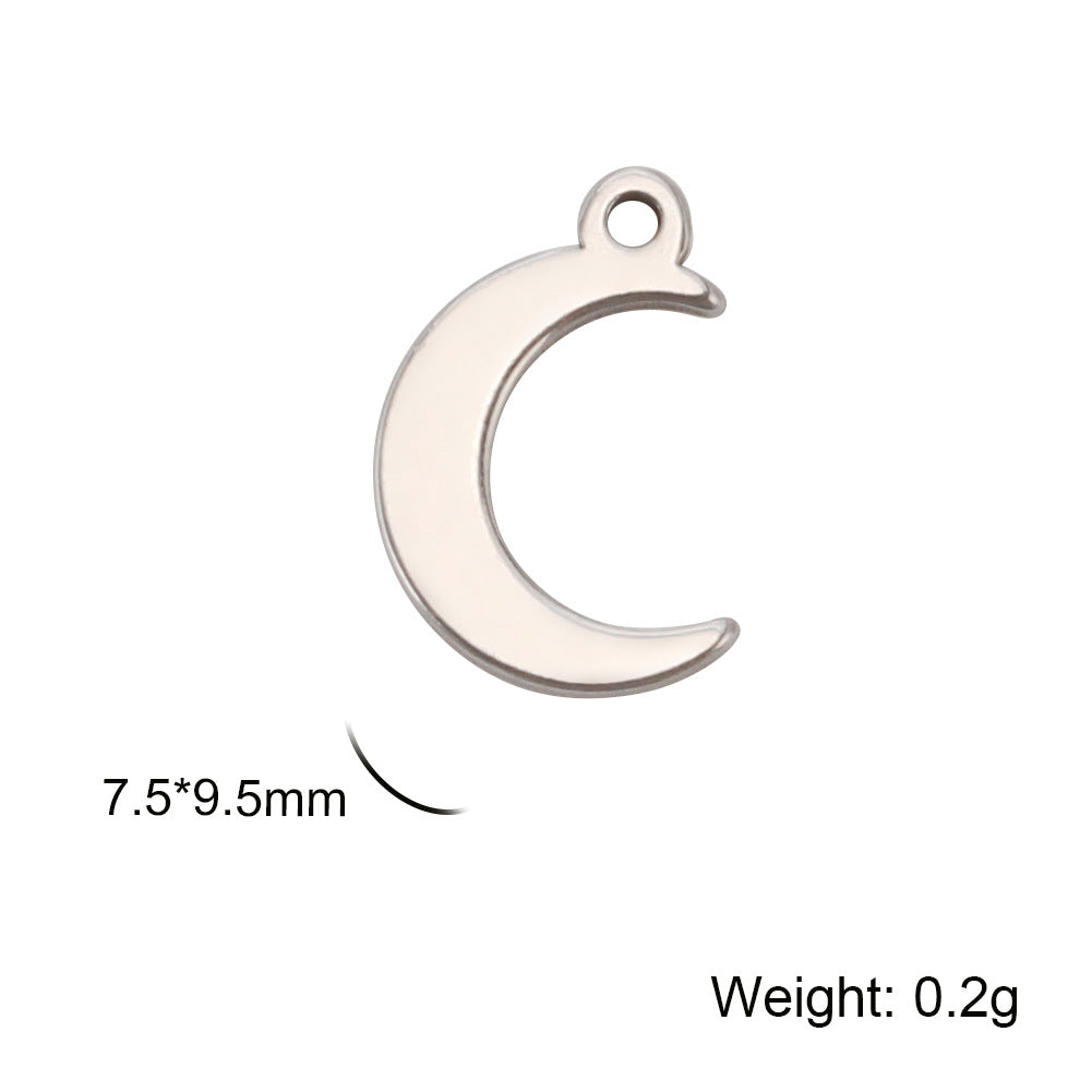 Stainless Steel For Jewelry Making Moon Pendants