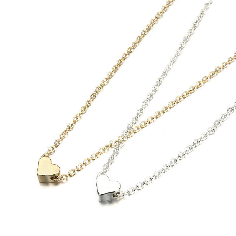 Heart Love Simple Clavicle Chain Fashion Necklaces