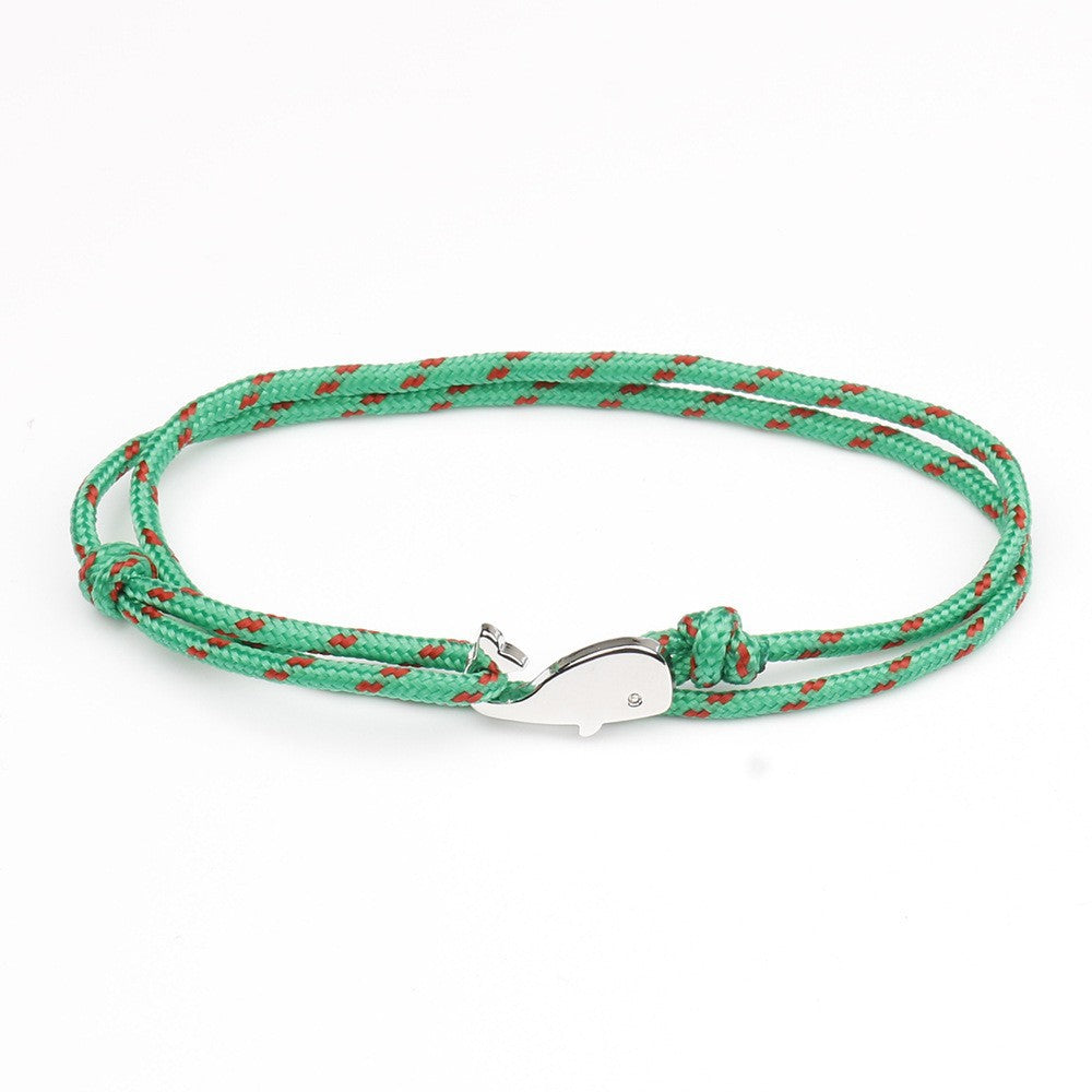 Women's Fashion Style Cute Dancing Whale Dolphin Boat Anchor Bracelets