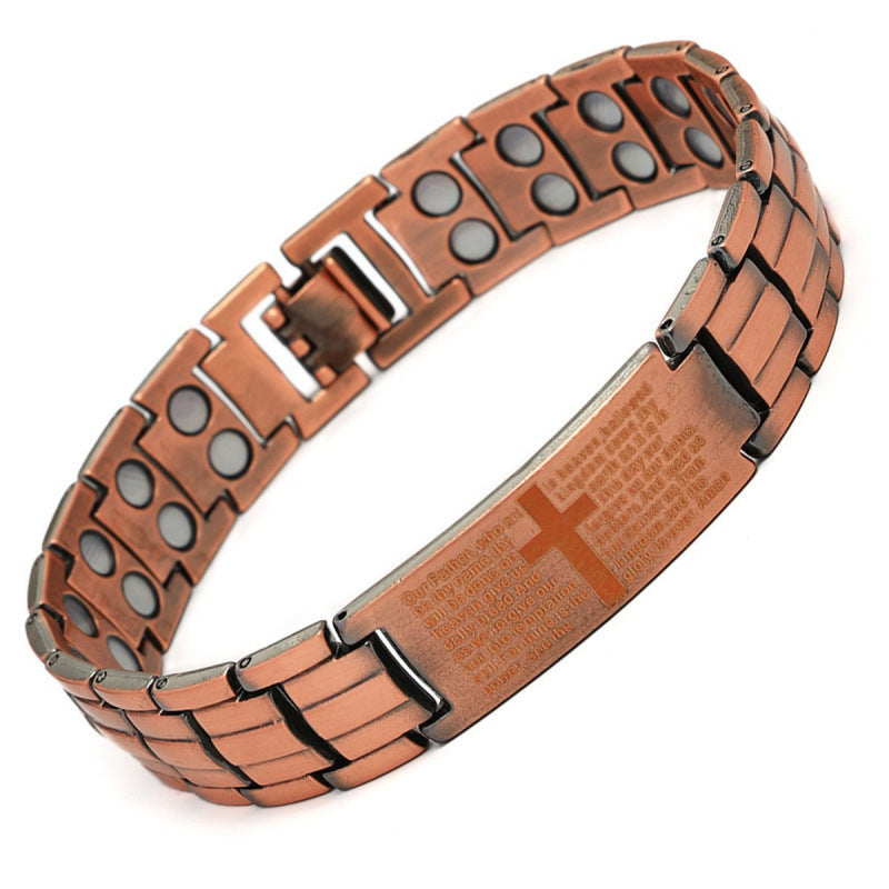 Red Copper Couple Magnet Detachable Magnetic Therapy Fashion High Bracelets