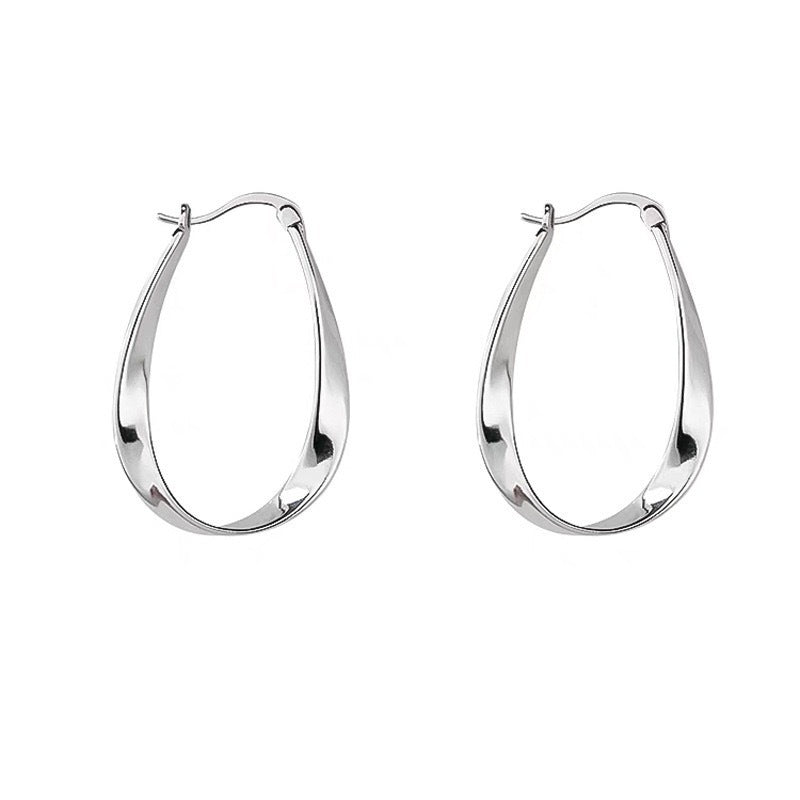 Women's Irregular Oval Metal Retro Minority Unique Design Fashion High-grade Rings