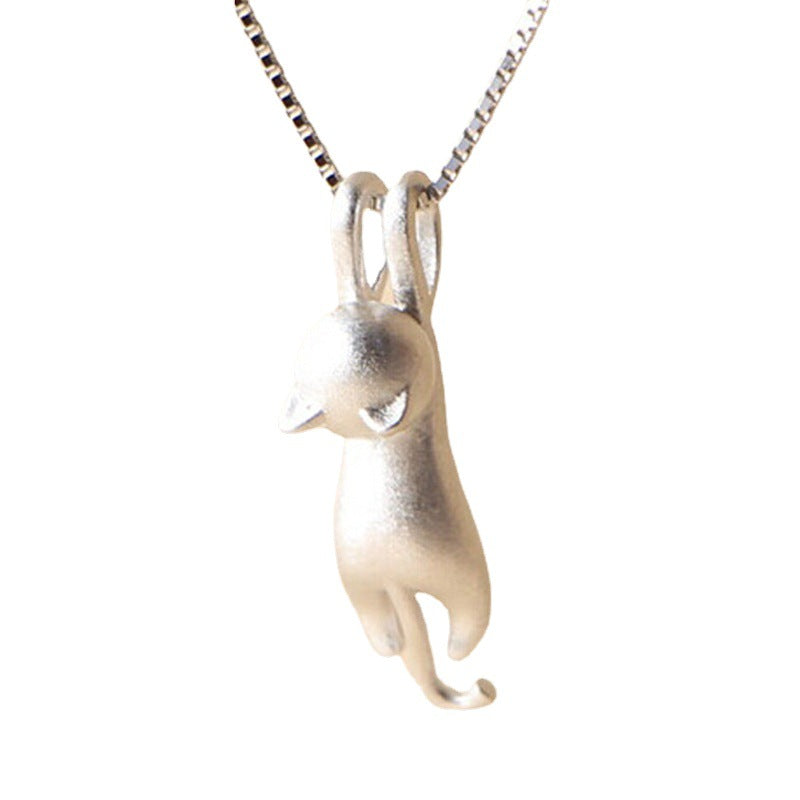 Trendy Korean Fashion Cute Cat Brushed Pendants