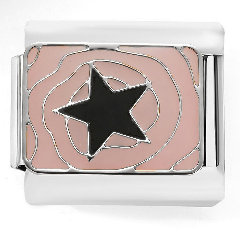 Sponge Treasure Cartoon Love Smiley Module Stainless Steel Bracelet