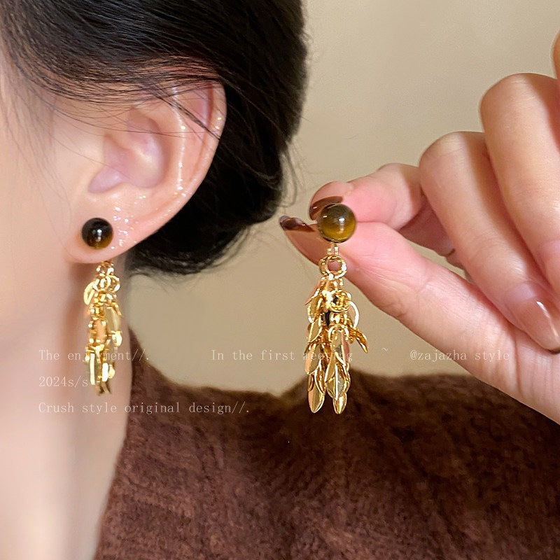 Women's Needle High-grade Super Flash Zircon Light Luxury Refined Grace Earrings