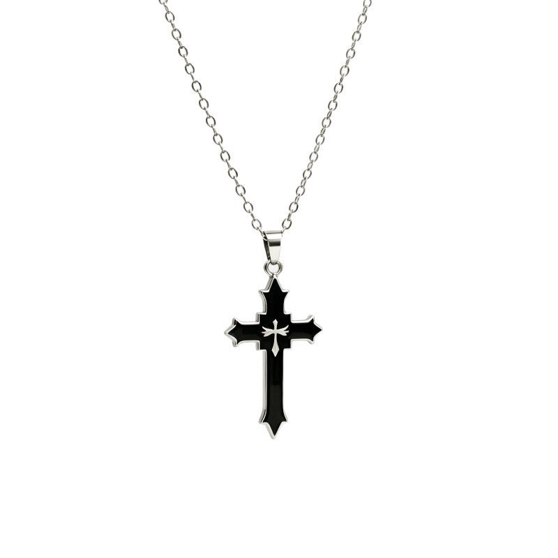 Women's & Men's Cross Couple Design Punk Retro Personality Pendants