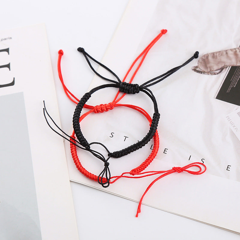 Knot Lanyard Life Red Rope Woven Bracelet