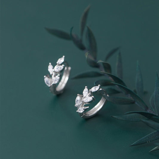 Women's Temperament Lady Branch Ear Clip Artistic Stud Earrings
