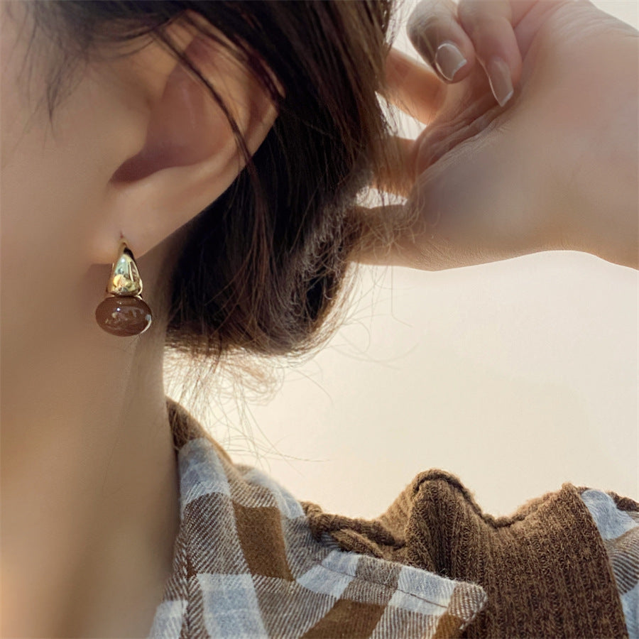 Women's Gold Style Retro Pearl Clip Trendy Light Luxury Simplicity Elegant Rings