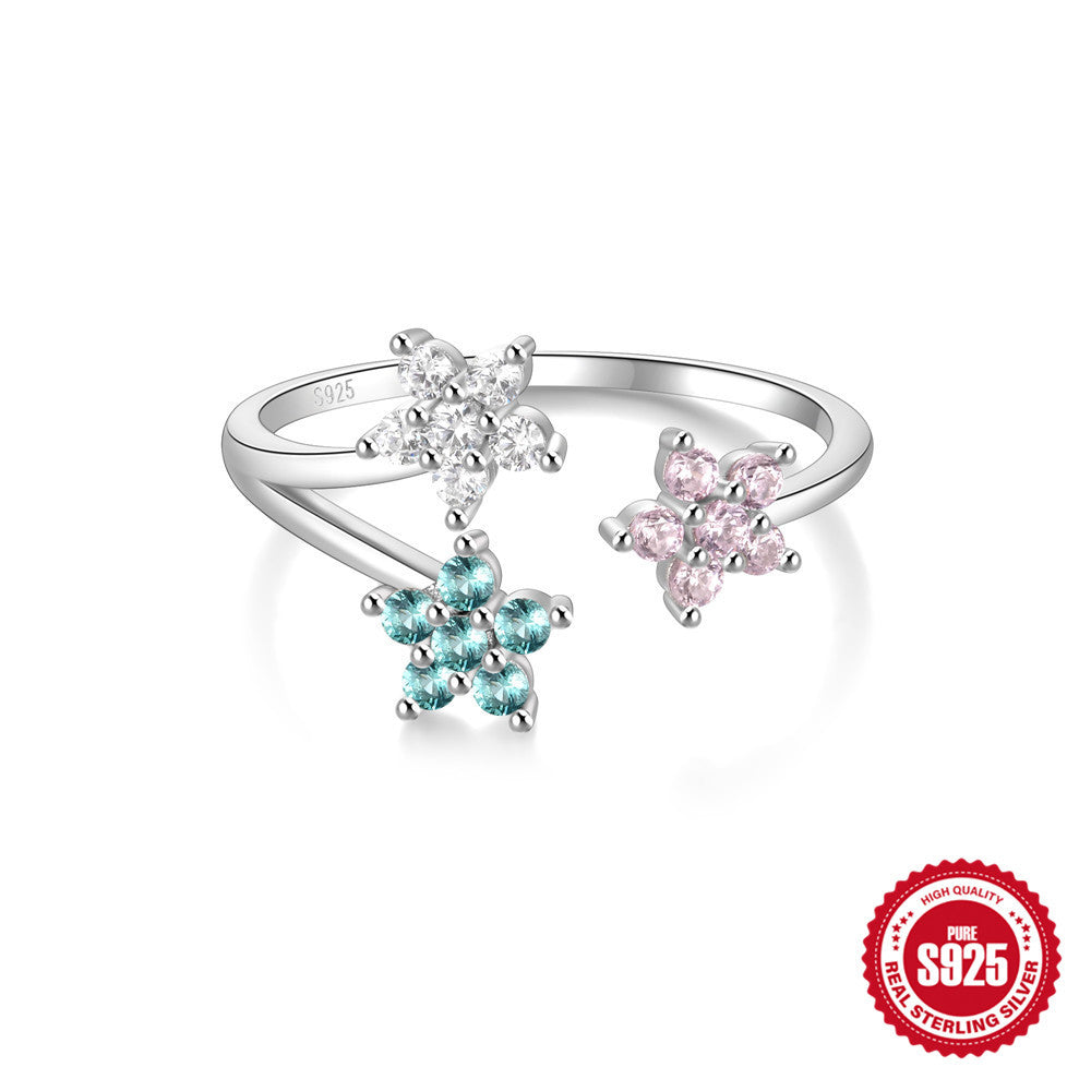 Niche Design Love Petals Open Index Rings