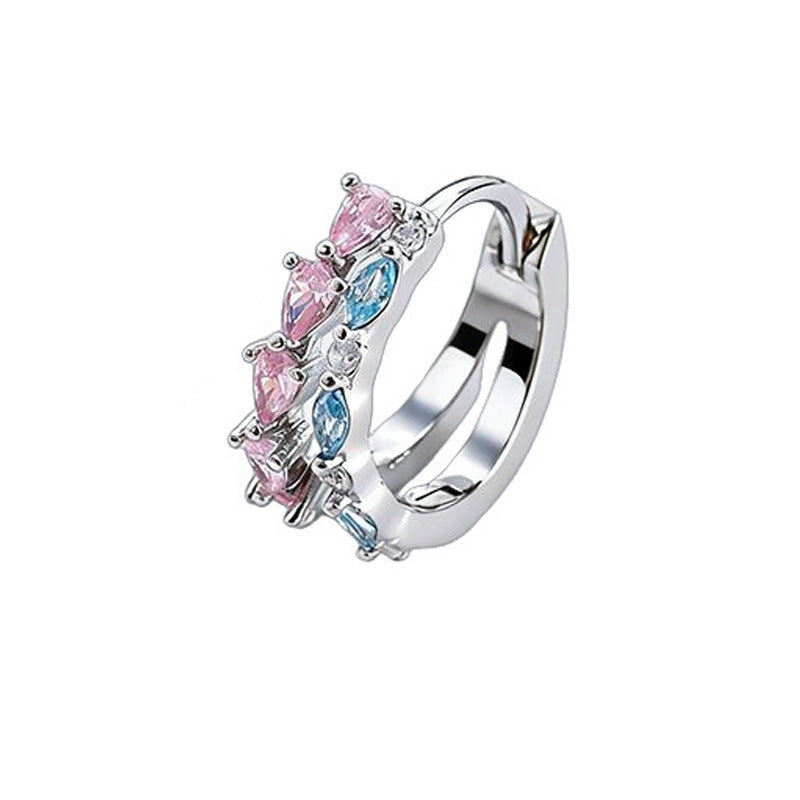 Drill Clip Simple Zircon Titanium Steel Fashion Light Luxury Ear Buckle