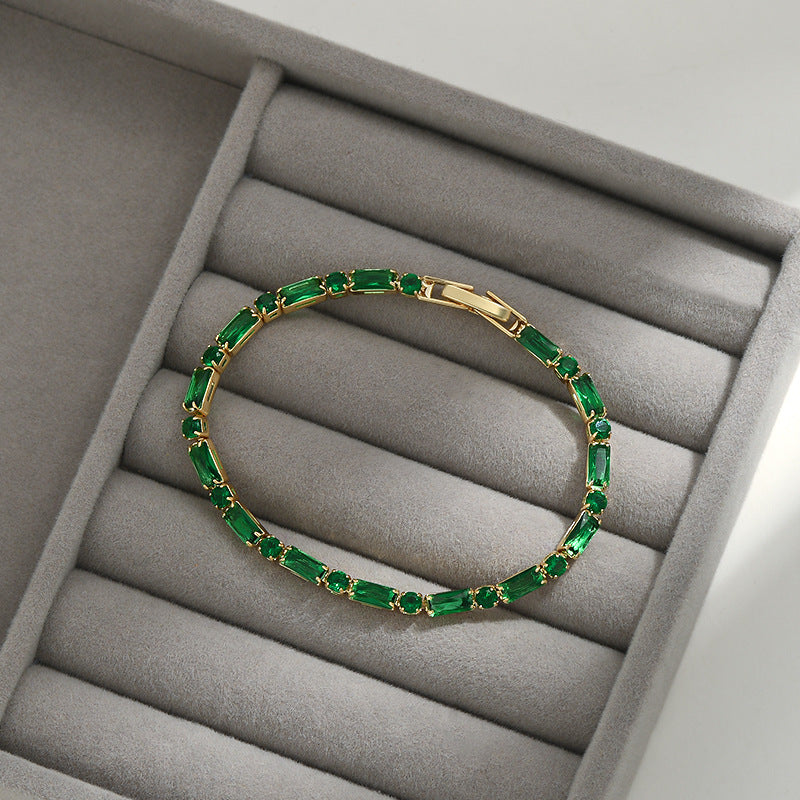 Green Zircon Female Fashion Sweet Cool Bracelets