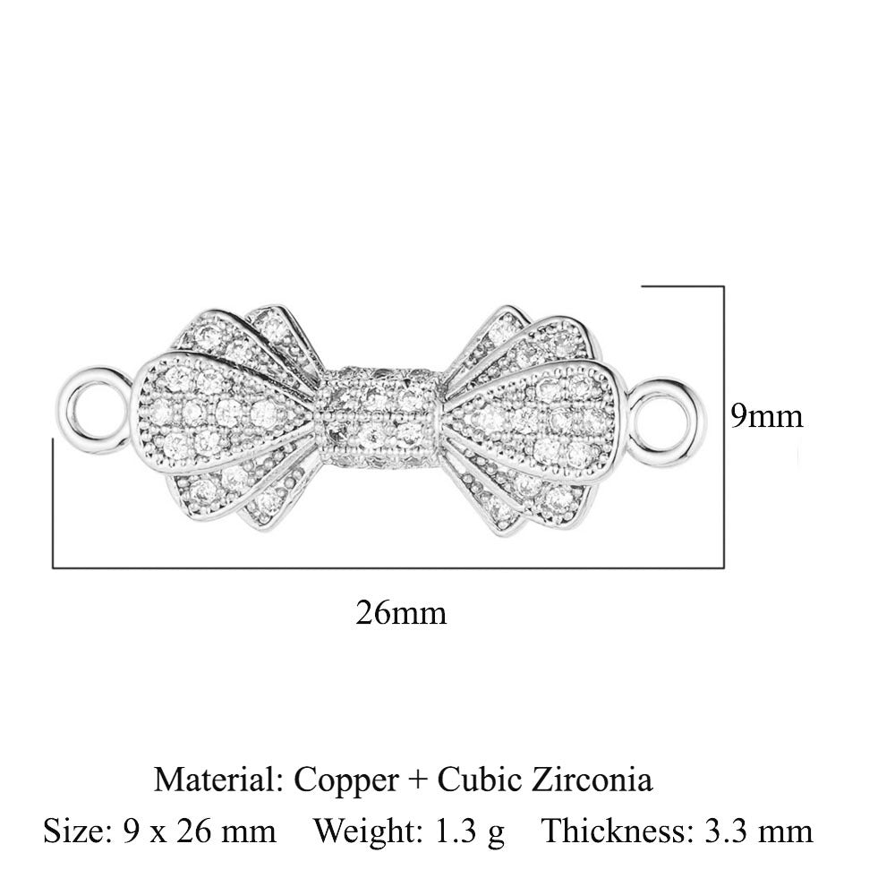 Copper Zircon Ornament Accessories Love Crown Pendants