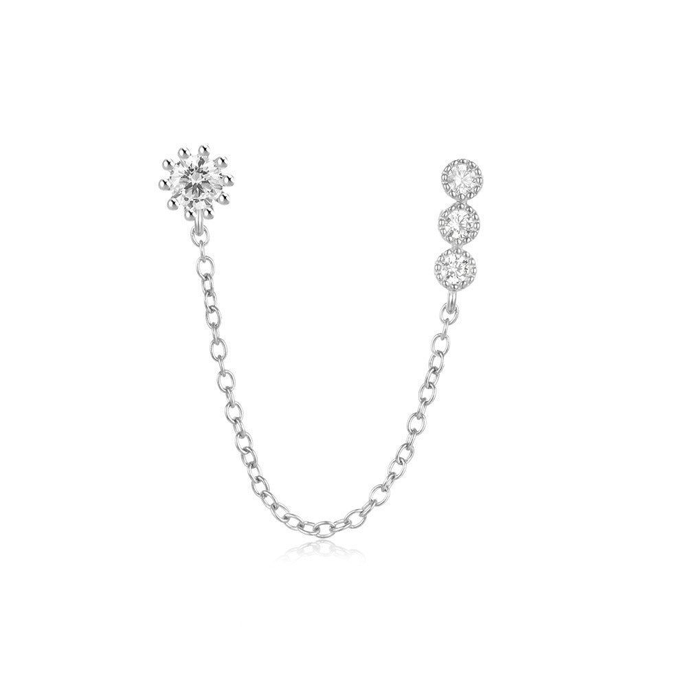 Women's Chain Tassel Ear Line Cold Style Stud Earrings