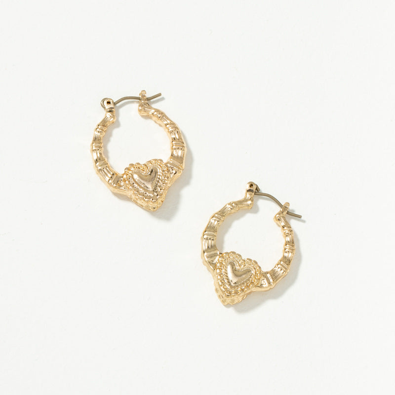 Love Heart Vintage Geometric Heart-shaped Style Rings