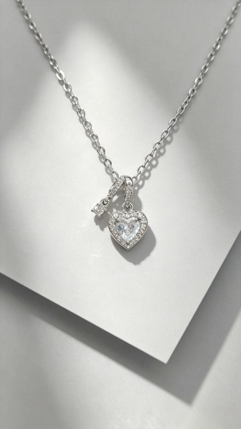 Luxury Copper Micro Female Swan Love Ocean Series Necklace