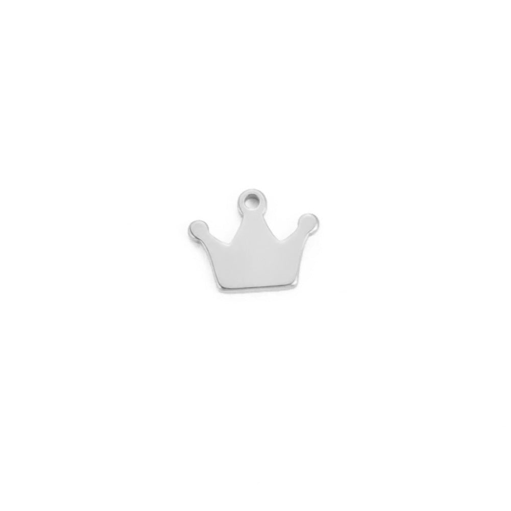 Stainless Steel Ornament Planet Crown Small Pendants