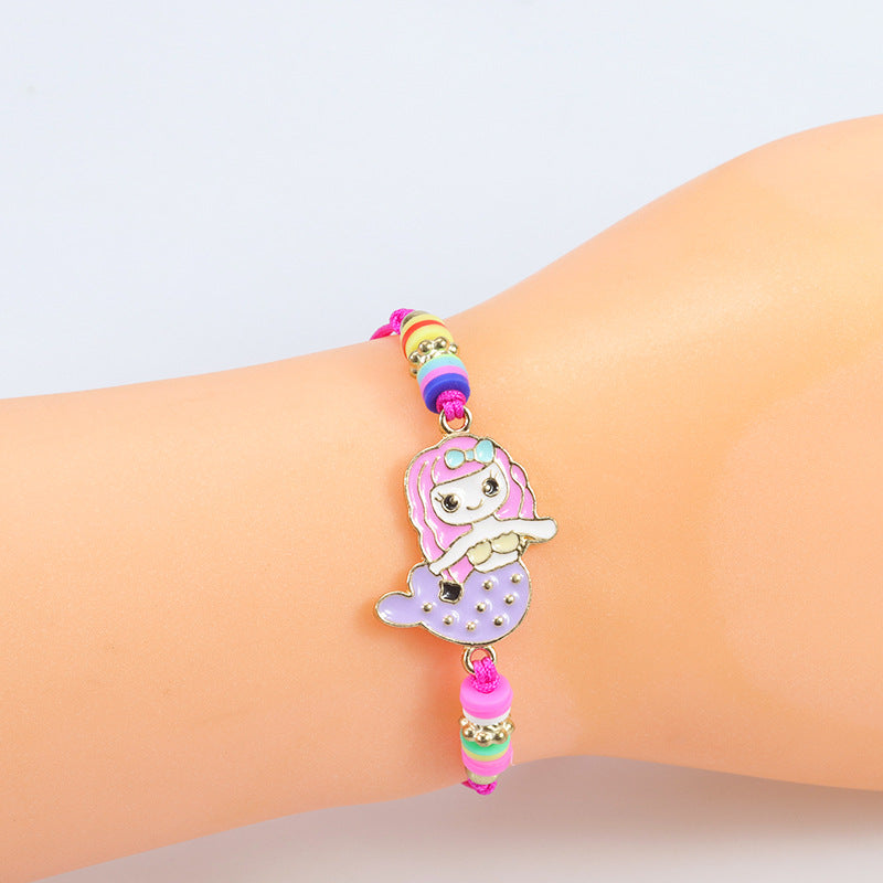 Children's Dinosaur Unicorn Pineapple Rainbow Cartoon Animal Bracelets