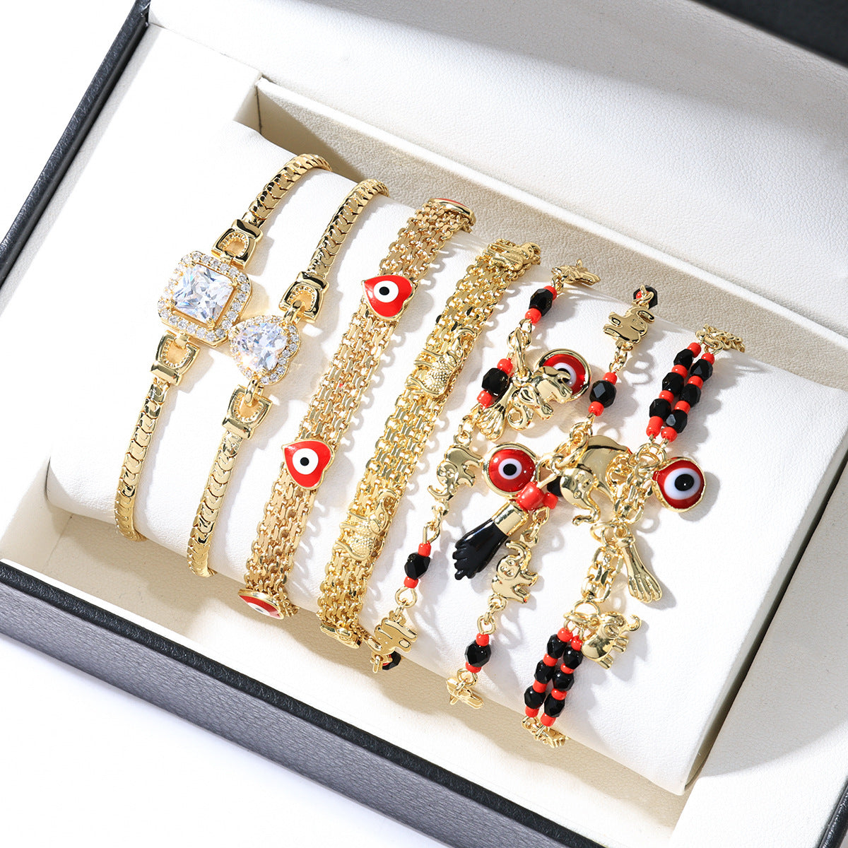 Bohemian Devil's Eye Elephant Female Cartoon Fun Vacation Bracelets