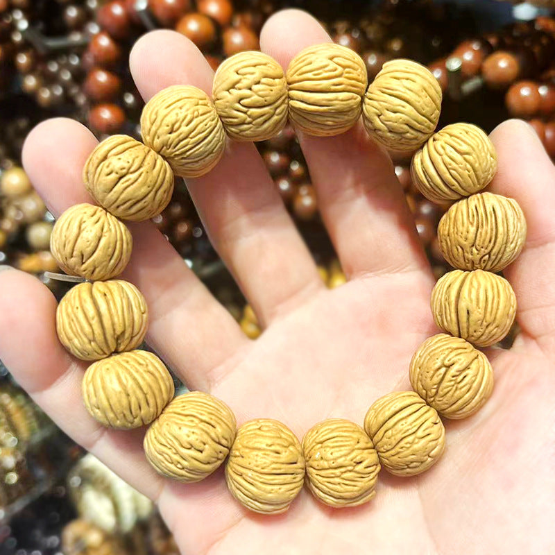 Pattern Willow Leaf Navel Vertical Pumpkin Pile Pecan Bracelet