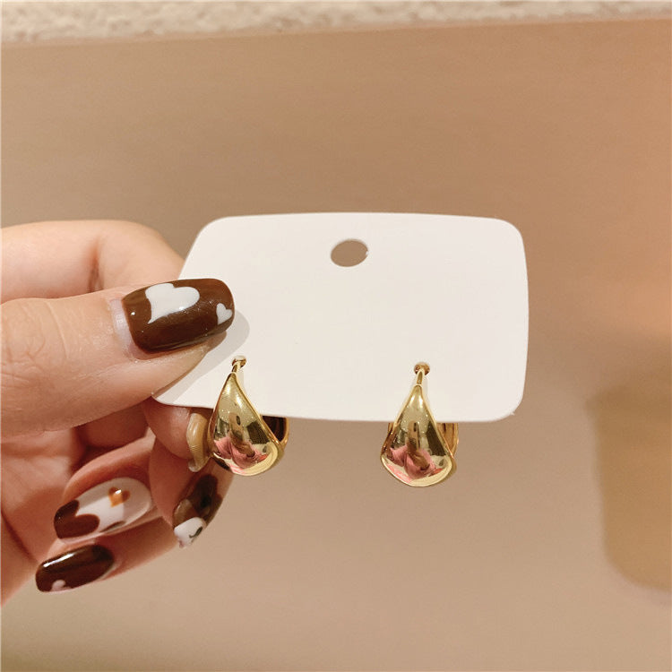 Women's Design Oval For Vintage Metal Ear Temperament Earrings