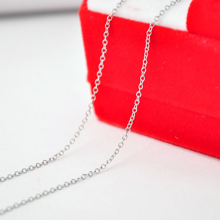 Women's & Men's Cross Chain For Korean Trinkets White Necklaces