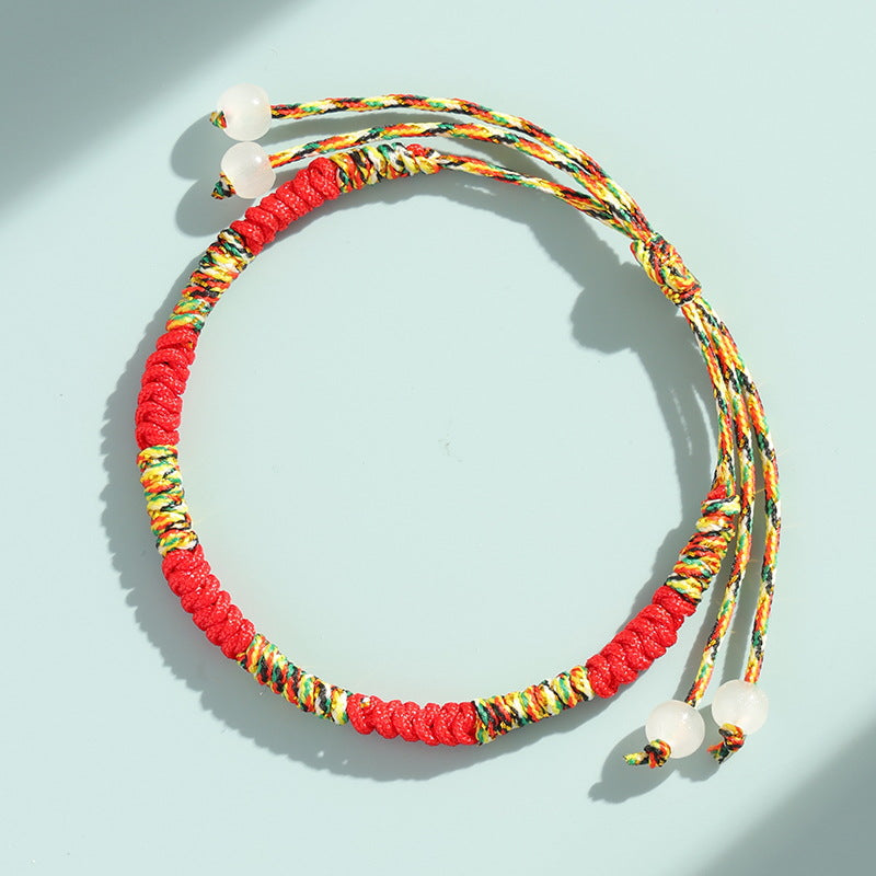 Women's & Men's Tibetan Style Dorje Knot Carrying Strap Couple Hand-woven Dragon Boat Bracelets