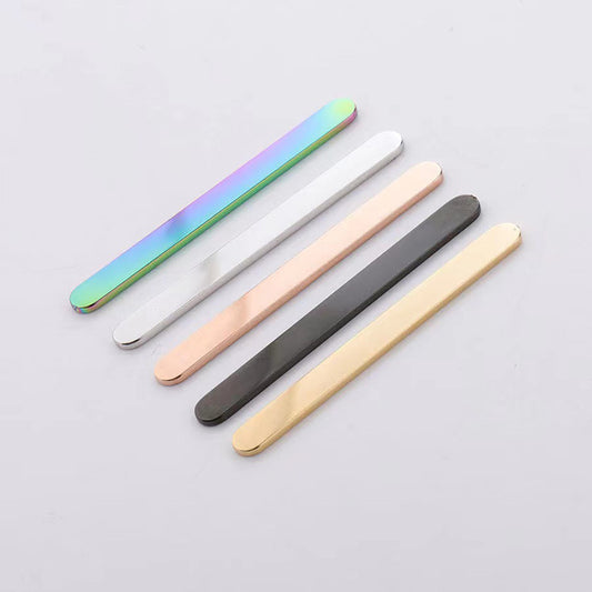 Stylish Pretty Trendy Mirror Glossy Strip Ring