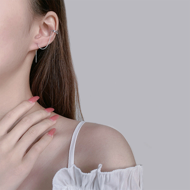 Sier Tassel Elegant Threads Tide Frosty Ear Line