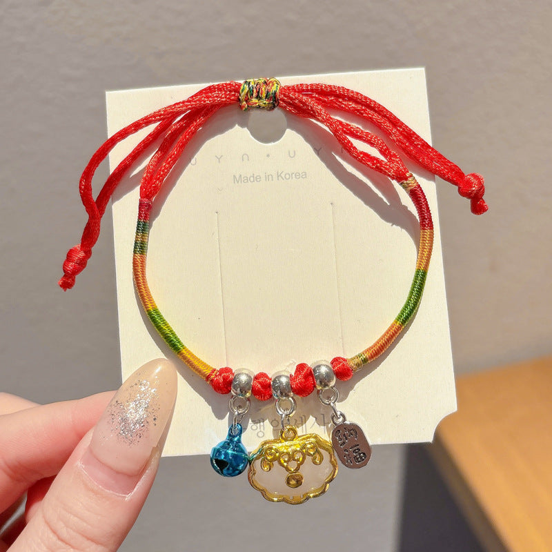 Small Gift Tassel Adjustable Red Rope Dragon Boat Festival Bracelet
