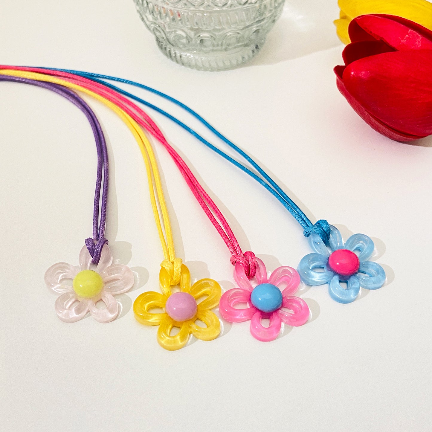 Personality Style Colorful Flower Fashion Creative Necklaces