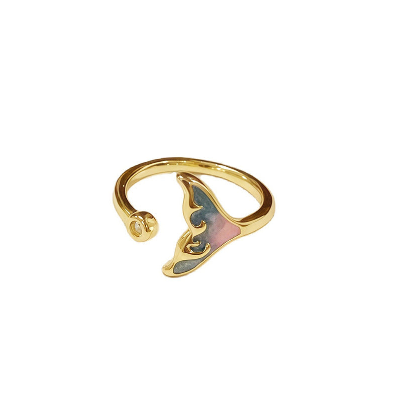Female Light Luxury Minority Quiet Butterfly Ring