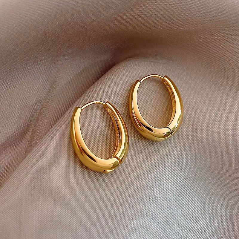 Women's Golden Light Luxury High-grade Metal Design Earrings