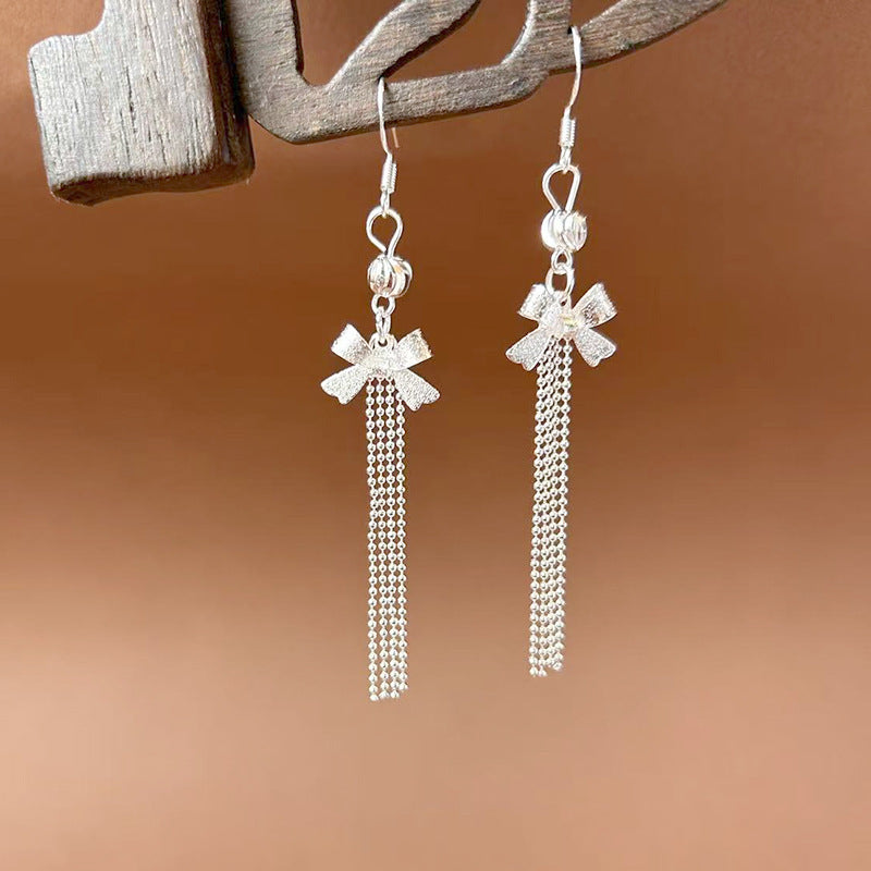 Sier Ethnic Style Peacock Retro Ear Hook Vintage Scenic Spot Earrings