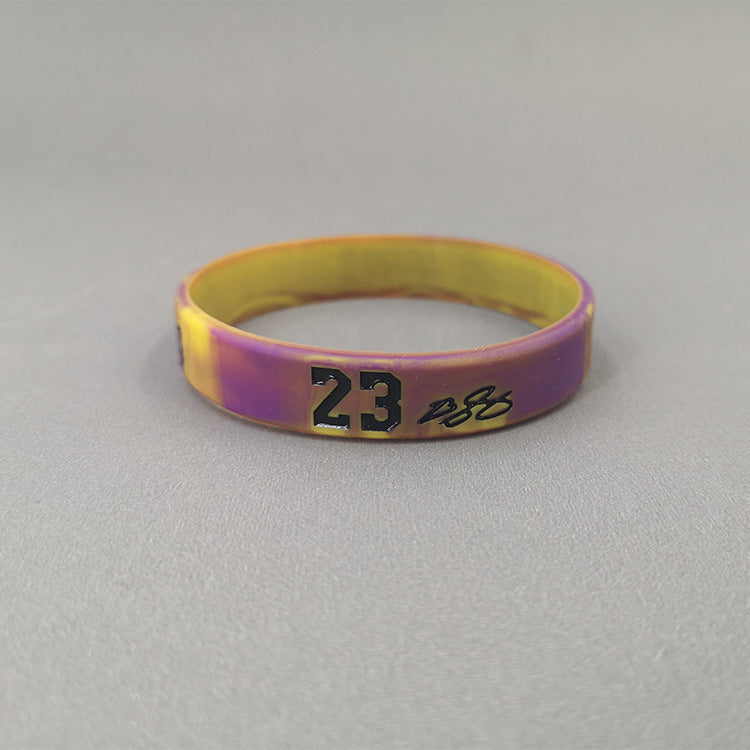 Basketball Kobe James Curry Sports Wristband Custom Luminous Bracelets