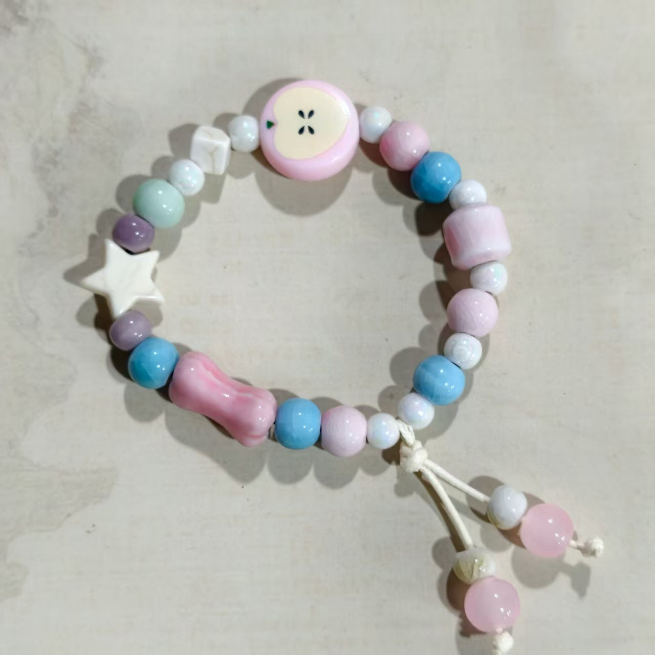 Starfish Shell Drawstring Ceramic Artistic Vintage Little Bracelet