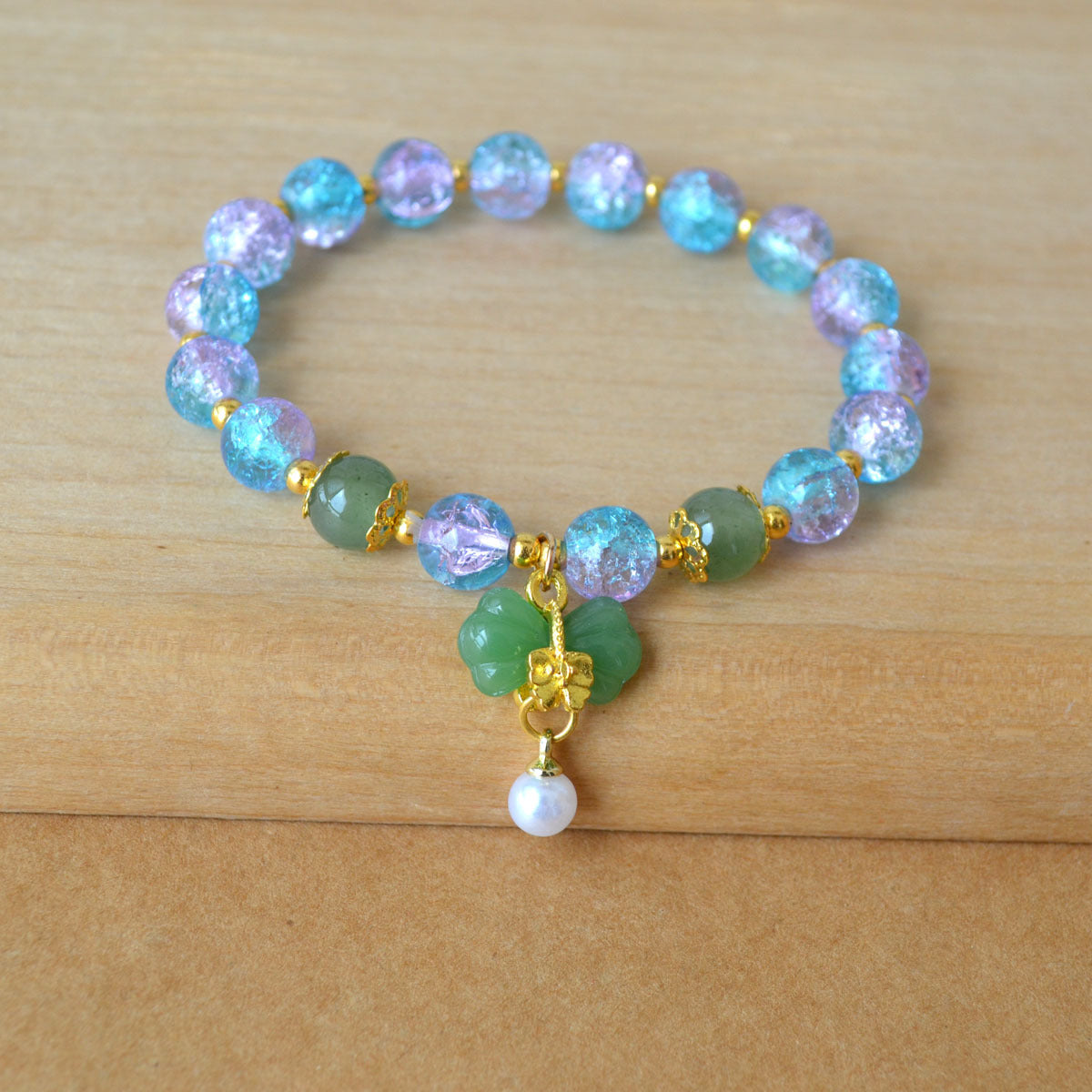 Imitation Jade Crystal Agate Female Sweet Bracelets