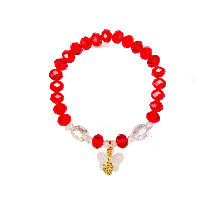 Glass Korean Style White Chalcedony Fresh Girlfriend Gifts Bracelets