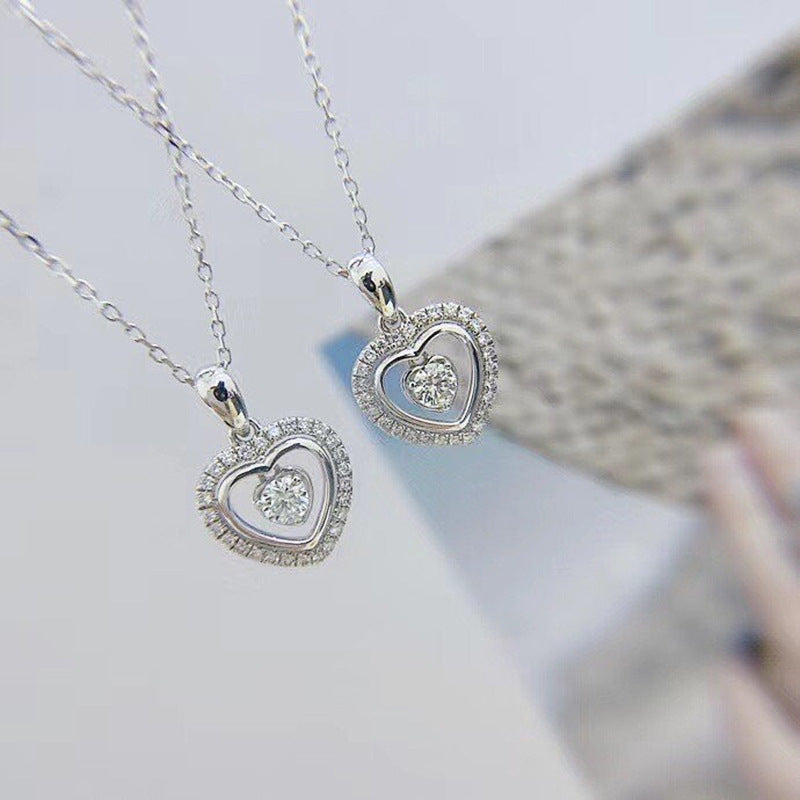 Women's Korean Style Heart-shaped Sweet Cutout Love Valentine's Day Gift Sweater Necklaces