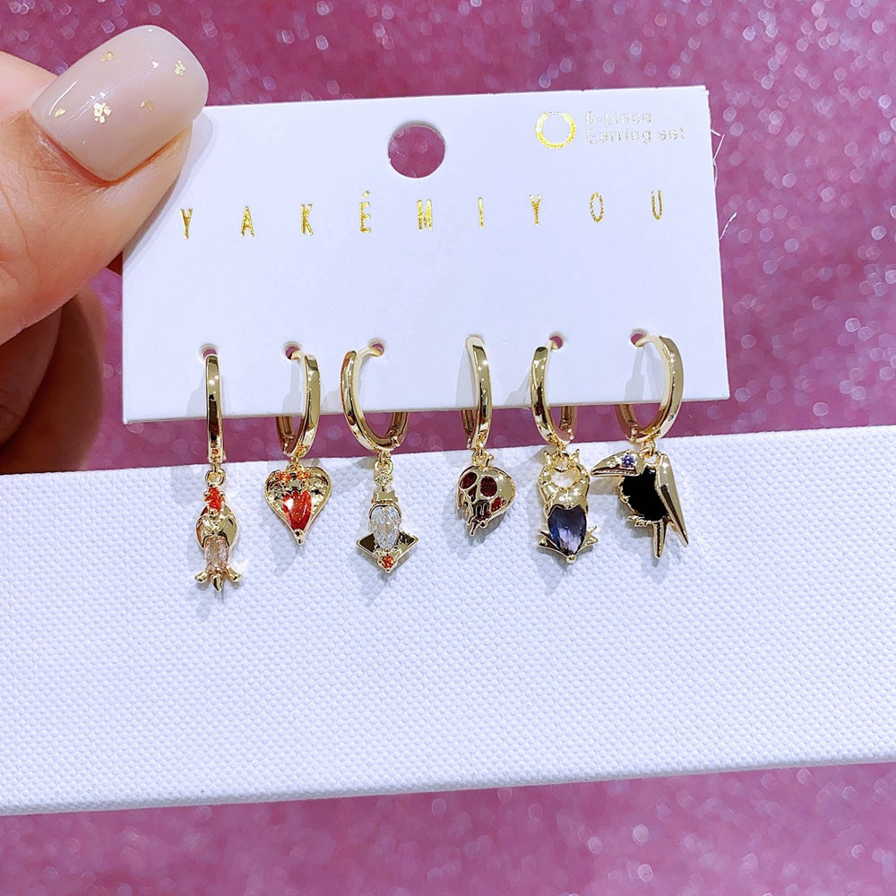 Fairy Tale Movie Villain Series Color Earrings